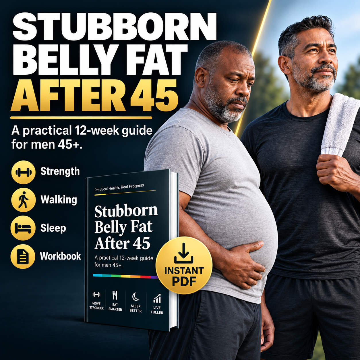 Stubborn Belly Fat After 45 — 12-week digital guide and workbook